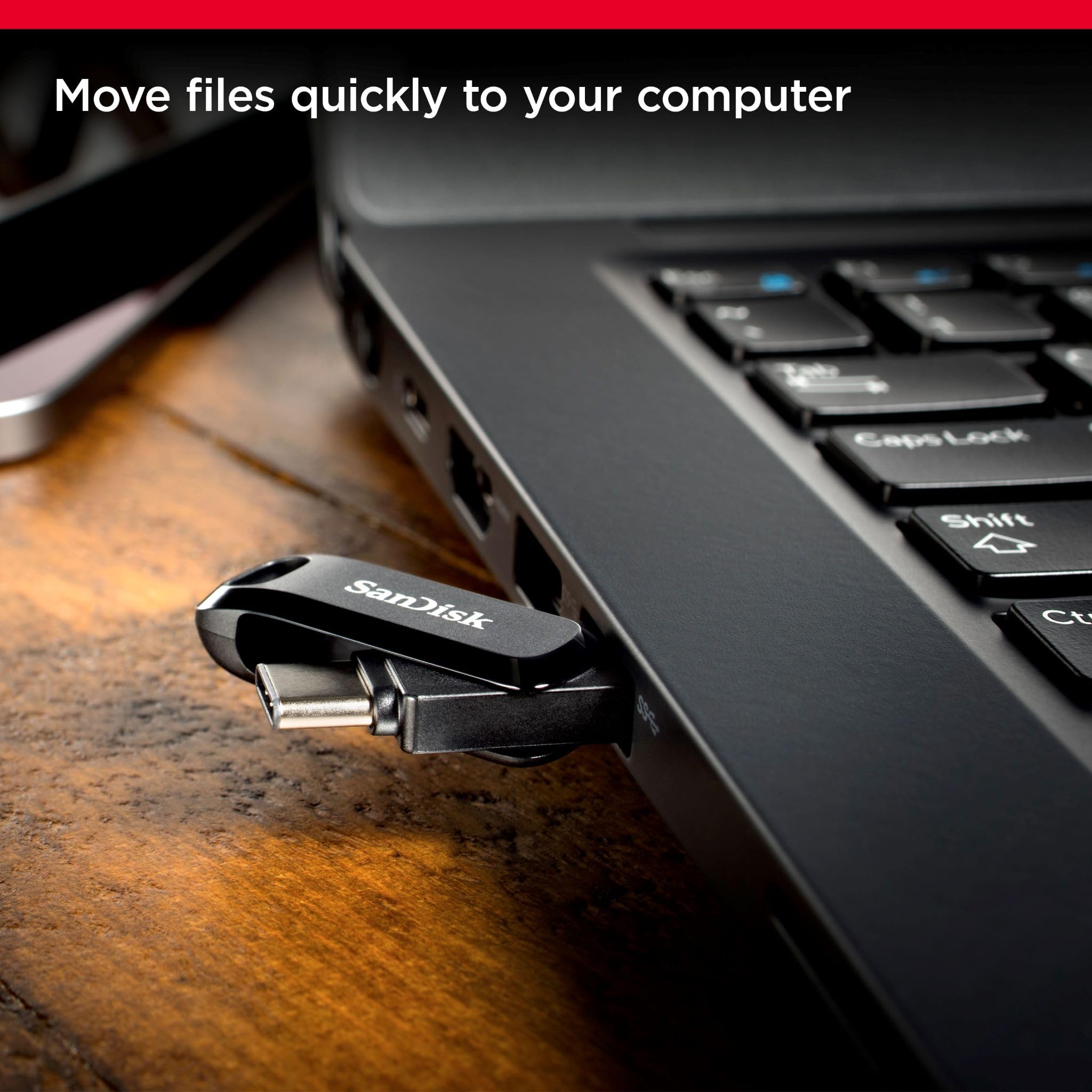 SanDisk 32GB Ultra Dual Drive Go USB Type-C Flash Drive, Black - SDDDC3-032G-G46