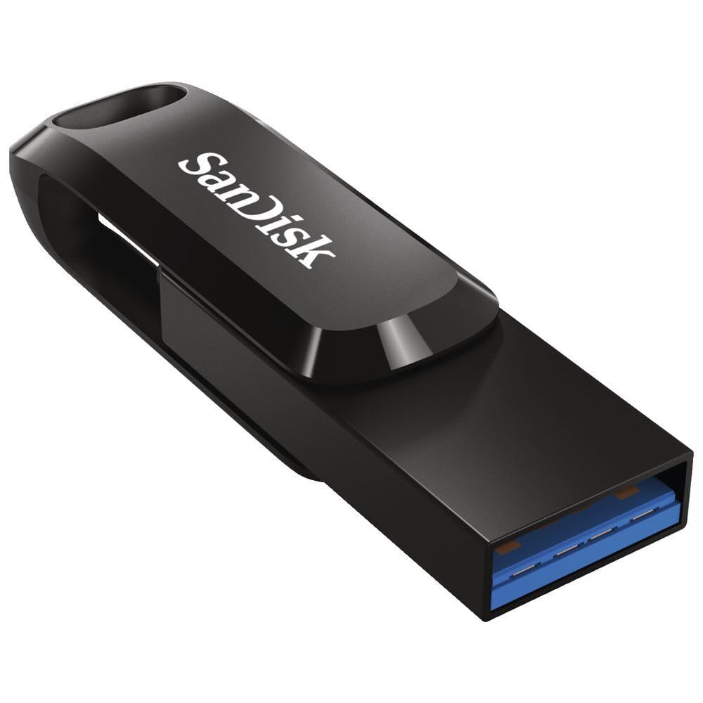 SanDisk 32GB Ultra Dual Drive Go USB Type-C Flash Drive, Black - SDDDC3-032G-G46