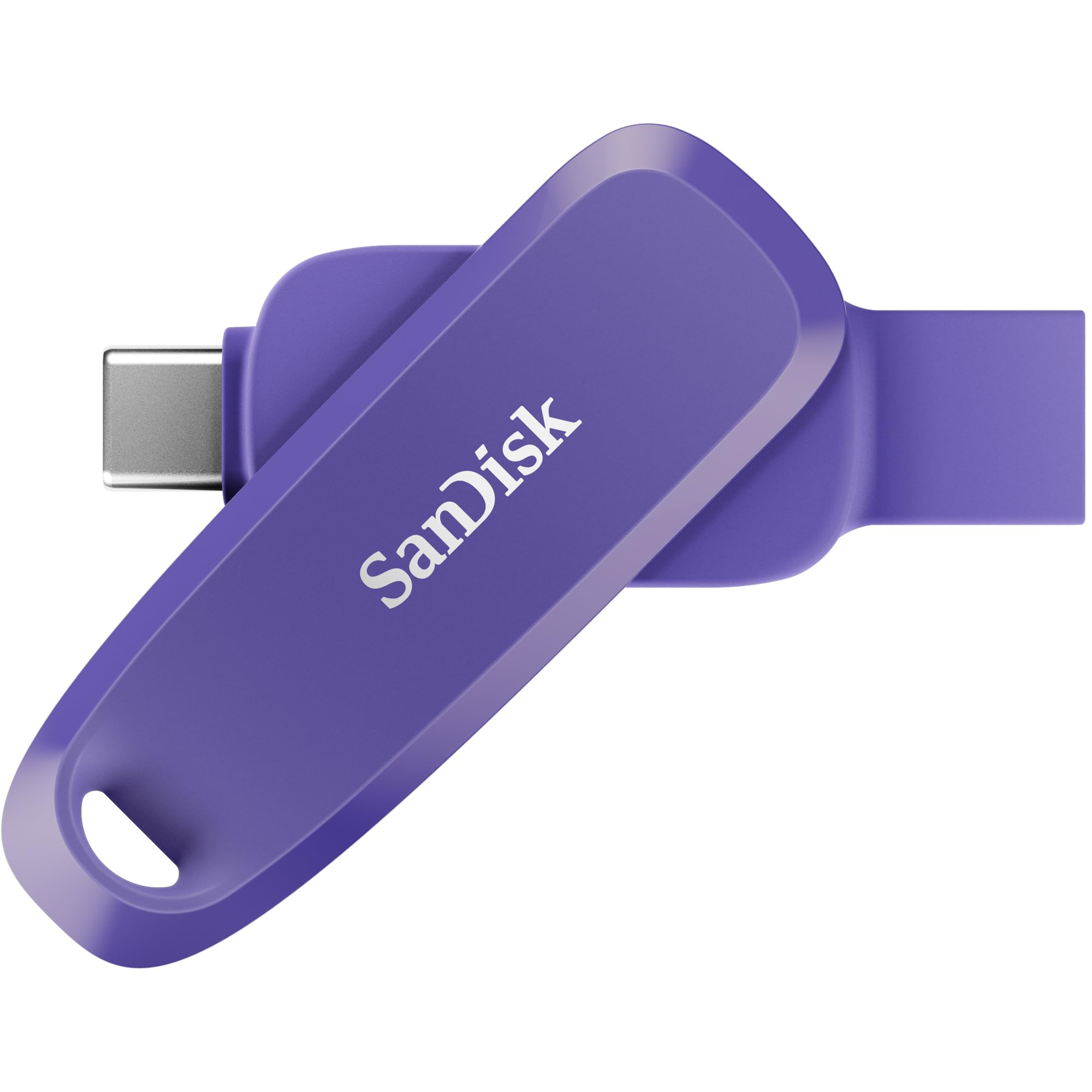 SanDisk 256GB Phone Drive for Android - The 2-in-1 USB for Smartphones, Tablets, and Computers - Thumb Drive with USB Type-C and Type-A Connectors, Purple Opulence - SDDDC6-256G-G46PO