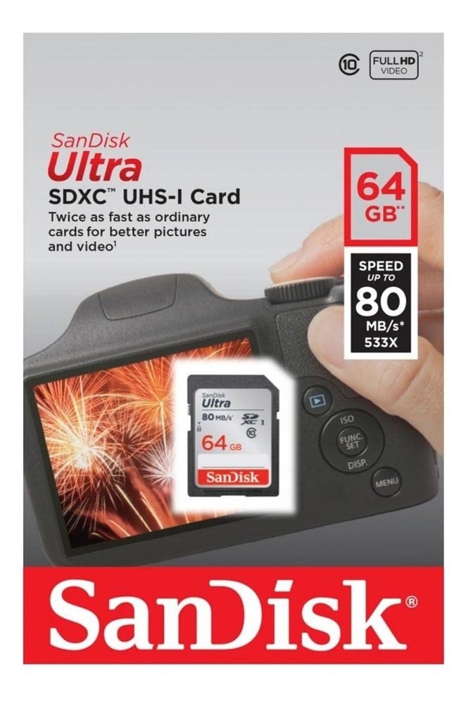 SanDisk Ultra 64GB Class 10 SDXC UHS-I Memory Card up to 80MB/s (SDSDUNC-064G-GN6IN) 5 SanDisk Ultra 64GB Class 10 SDXC UHS-I Memory Card up to 80MB/s (SDSDUNC-064G-GN6IN)