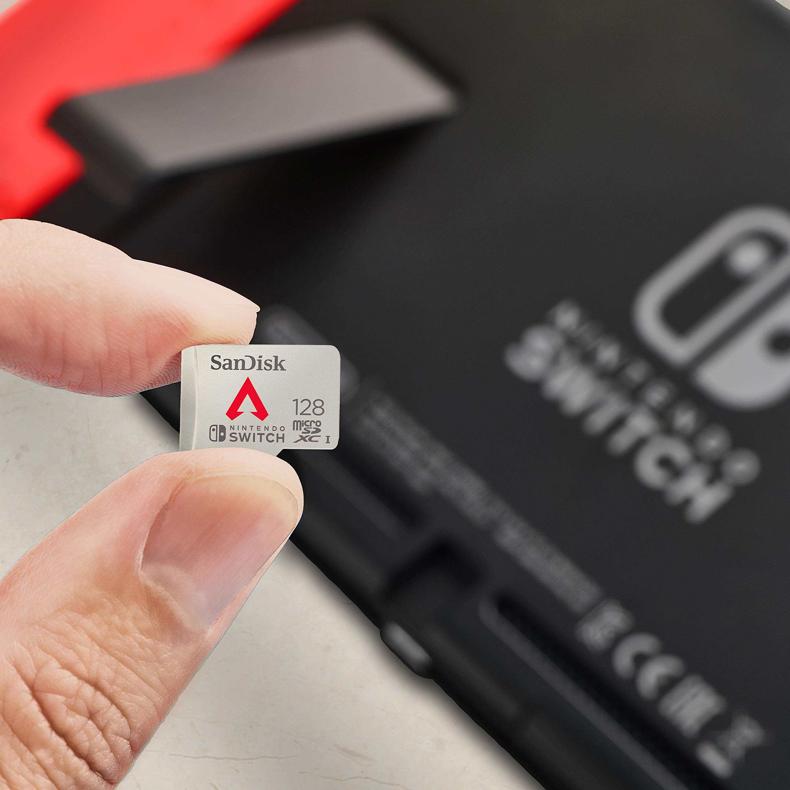 SanDisk 128GB microSDXC Card Licensed for Nintendo-Switch, Apex Legends Edition - SDSQXAO-128G-GN6ZY