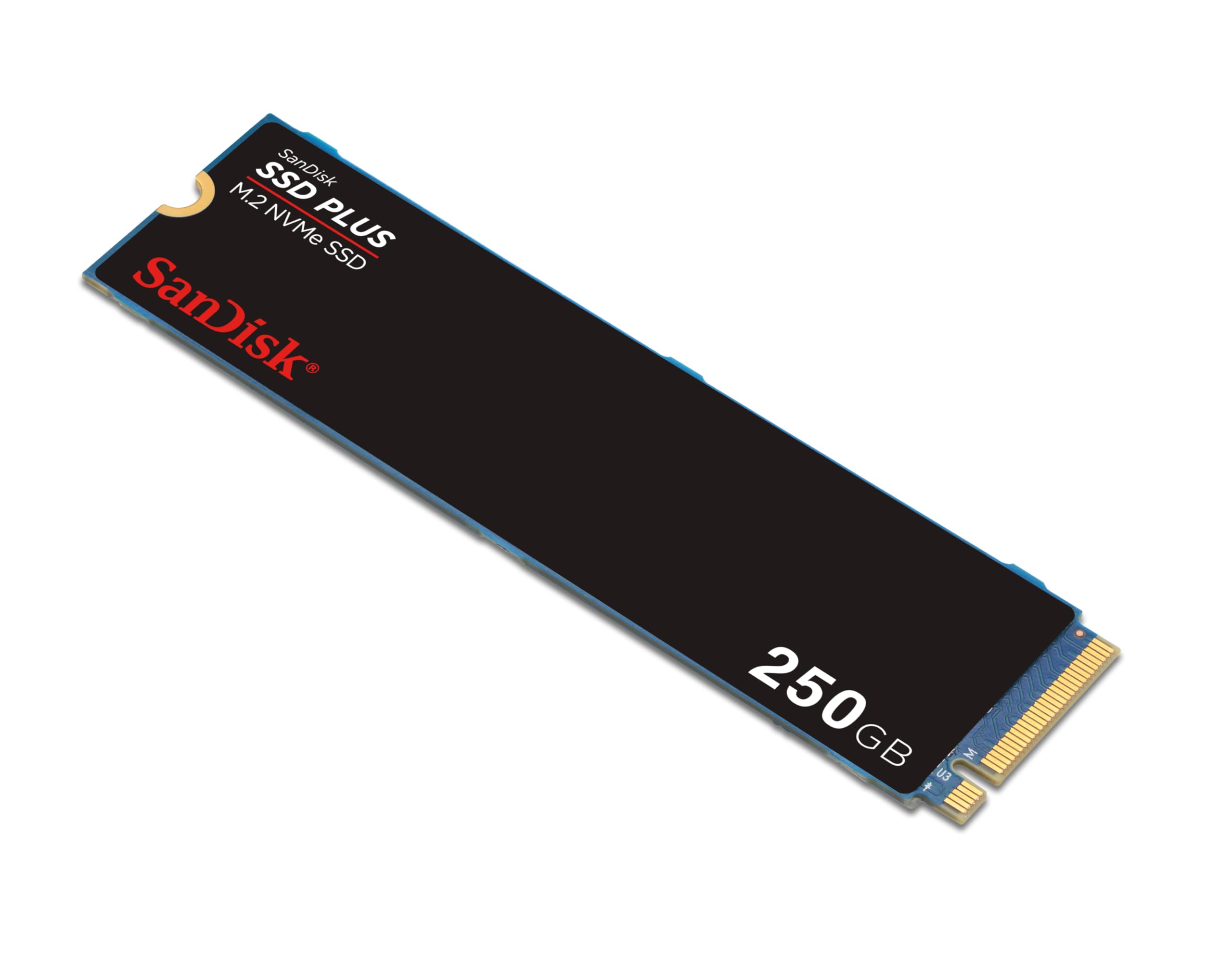 SanDisk 250GB SSD Plus M.2 NVMe SSD - PCIE Gen 3.0, Up to 2,400 MB/s - Internal Solid State Drive - SDSSDA3N-250G-G26