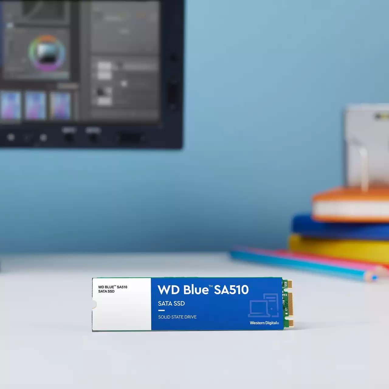 WD Blue SA510 250GB SATA SSD - SATA III 6 Gb/s, M.2 2280, Internal Solid State Drive, Up to 555 MB/s - WDS250G3B0B