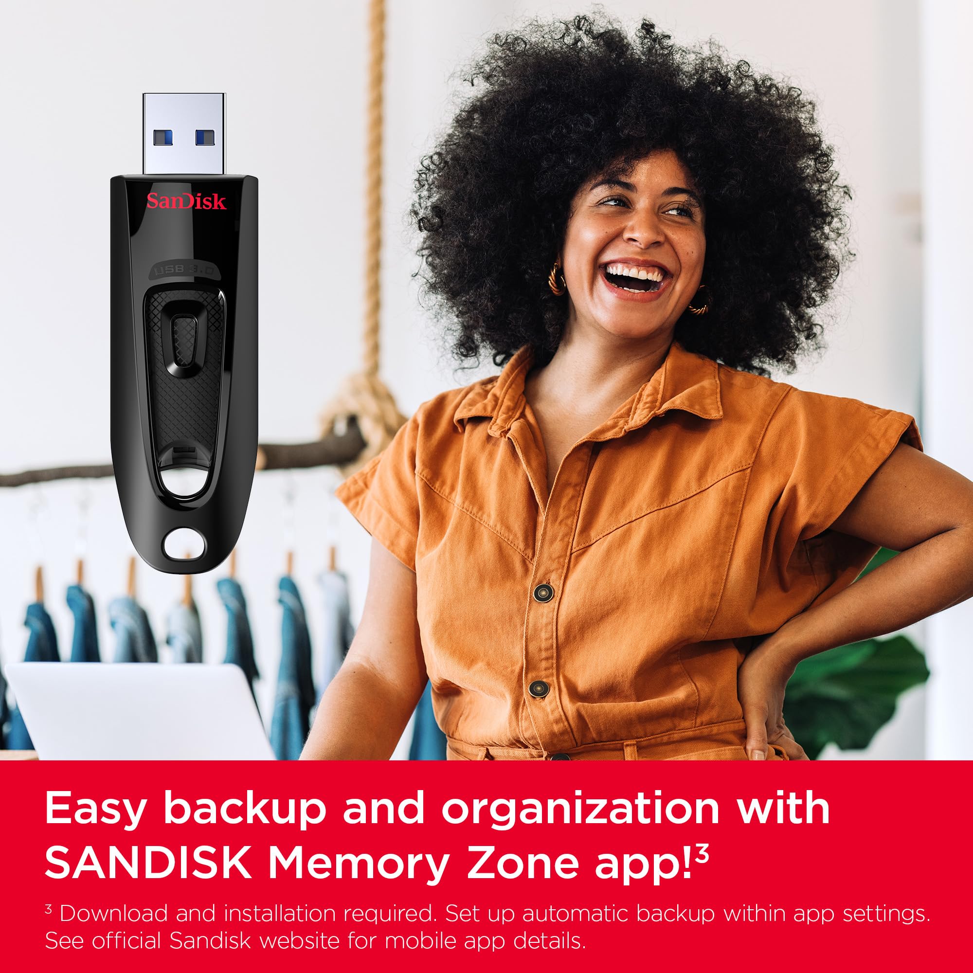 SanDisk 1TB Ultra USB 3.0 Flash Drive - Up to 130MB/s Read speeds - Black - SDCZ48-1T00-G46 5 SanDisk 1TB Ultra USB 3.0 Flash Drive - Up to 130MB/s Read speeds - Black - SDCZ48-1T00-G46