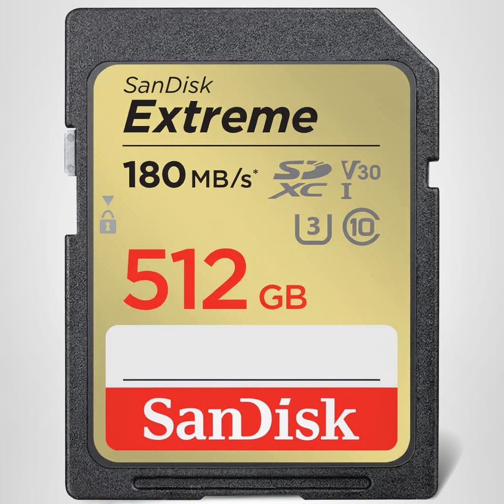 SanDisk 512GB Extreme SDXC UHS-I Memory Card - C10, U3, V30, 4K, UHD, SD Card - SDSDXVV-512G-GNCIN 7 SanDisk 512GB Extreme SDXC UHS-I Memory Card - C10, U3, V30, 4K, UHD, SD Card - SDSDXVV-512G-GNCIN