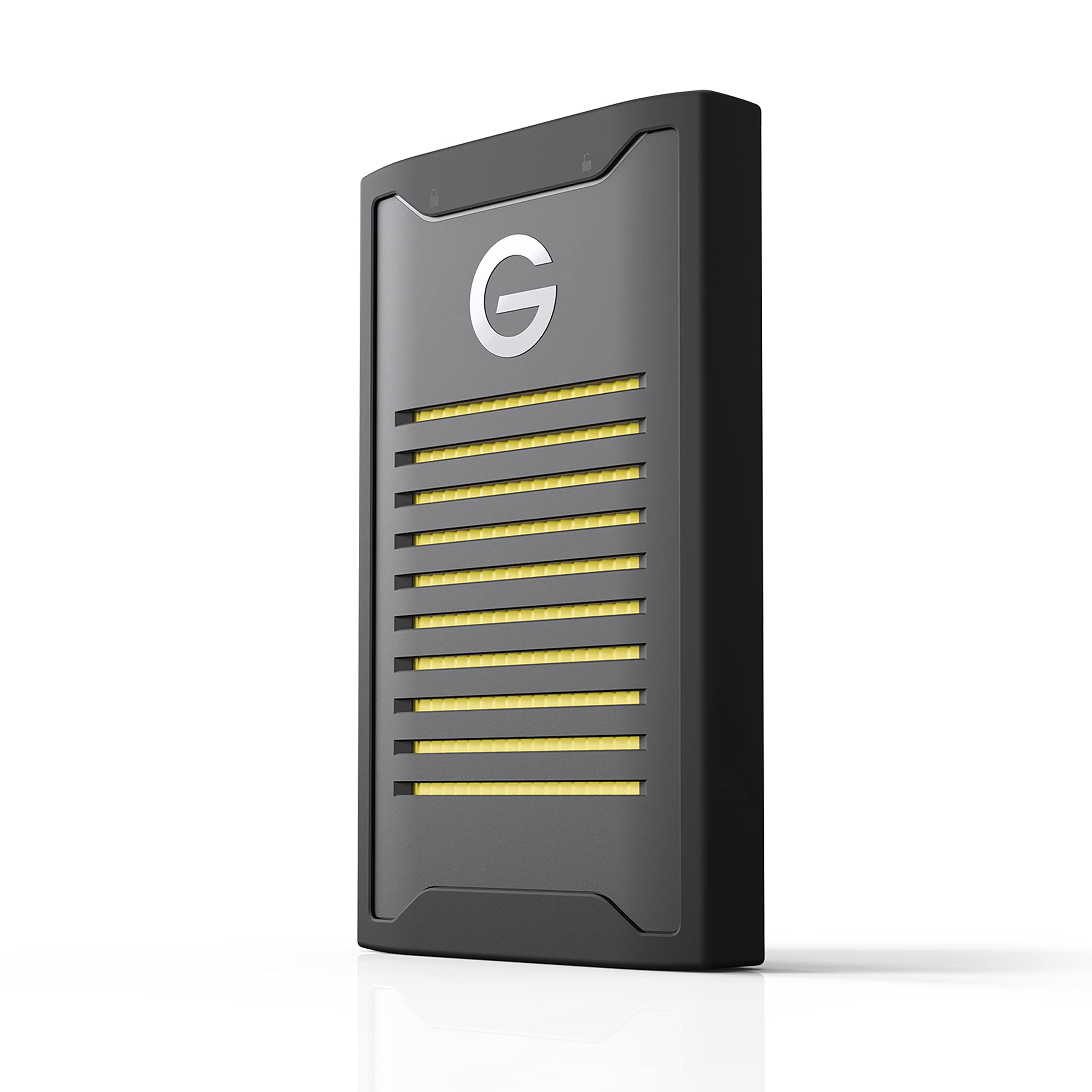 SanDisk Professional 4TB G-Drive ArmorLock SSD - Encrypted NVMe Solid State Drive, 1000MB/s, USB-C, High-Level Security, Ultra Rugged - SDPS41A-004T-GBANB