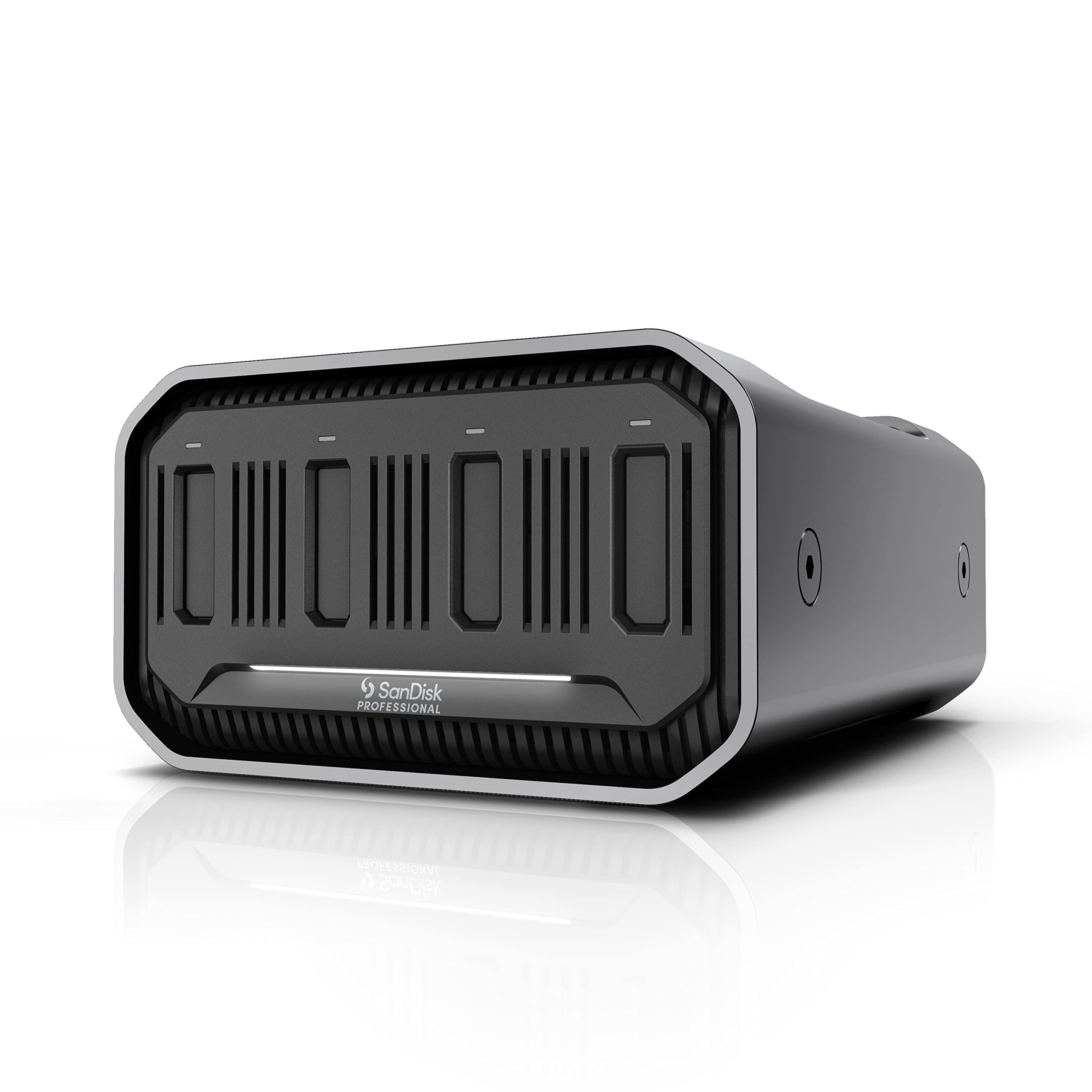 SanDisk Professional 0TB PRO-Blade Station - Powerful 4-Bay PRO-Blade SSD Mag Enclosure; Thunderbolt 3 and USB-C; Up to 3000MB/s Read - SDPM34F-0000-GBABD