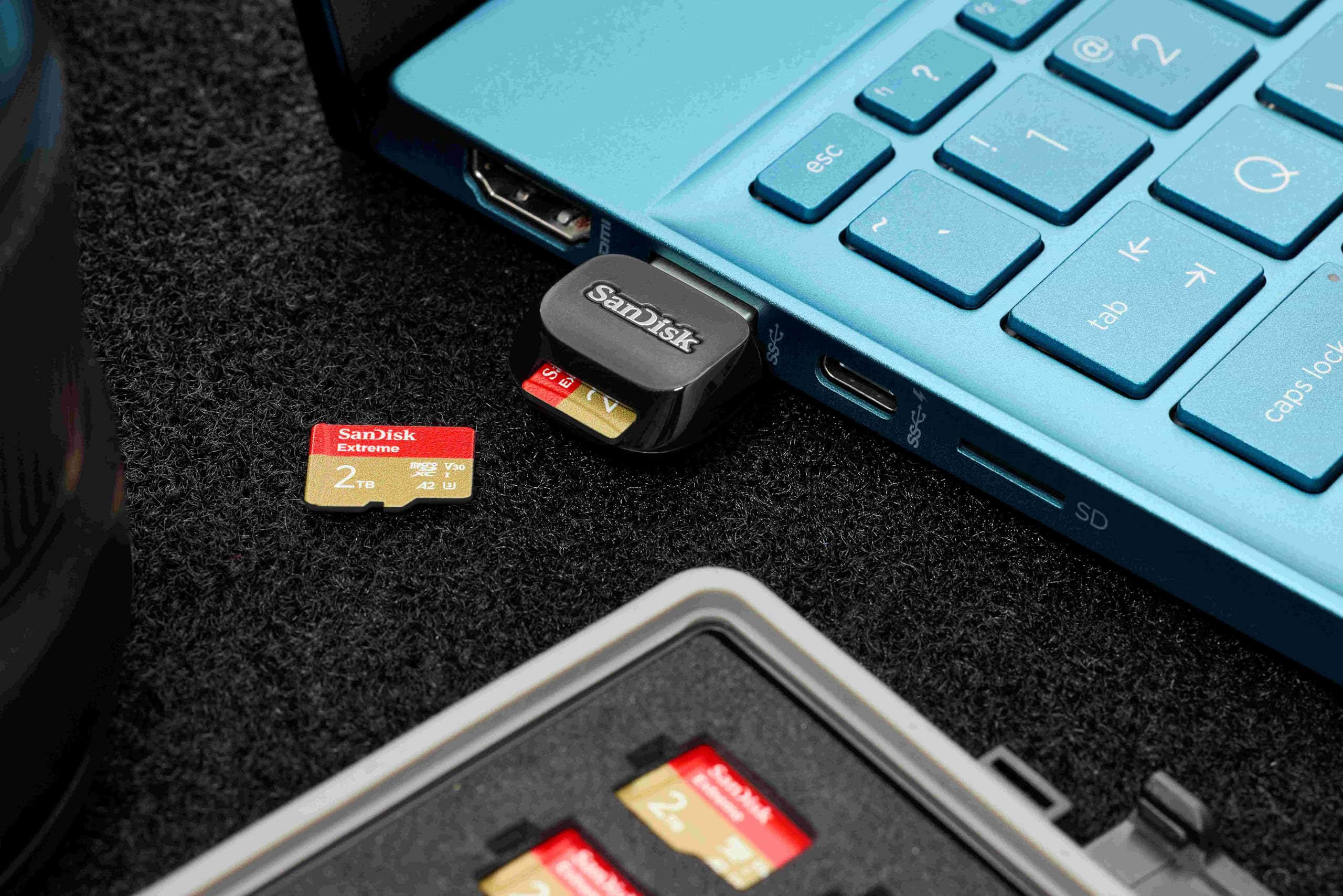 SanDisk QuickFlow microSD UHS-I Card USB-A Reader - SDDR-B731-GN6NN